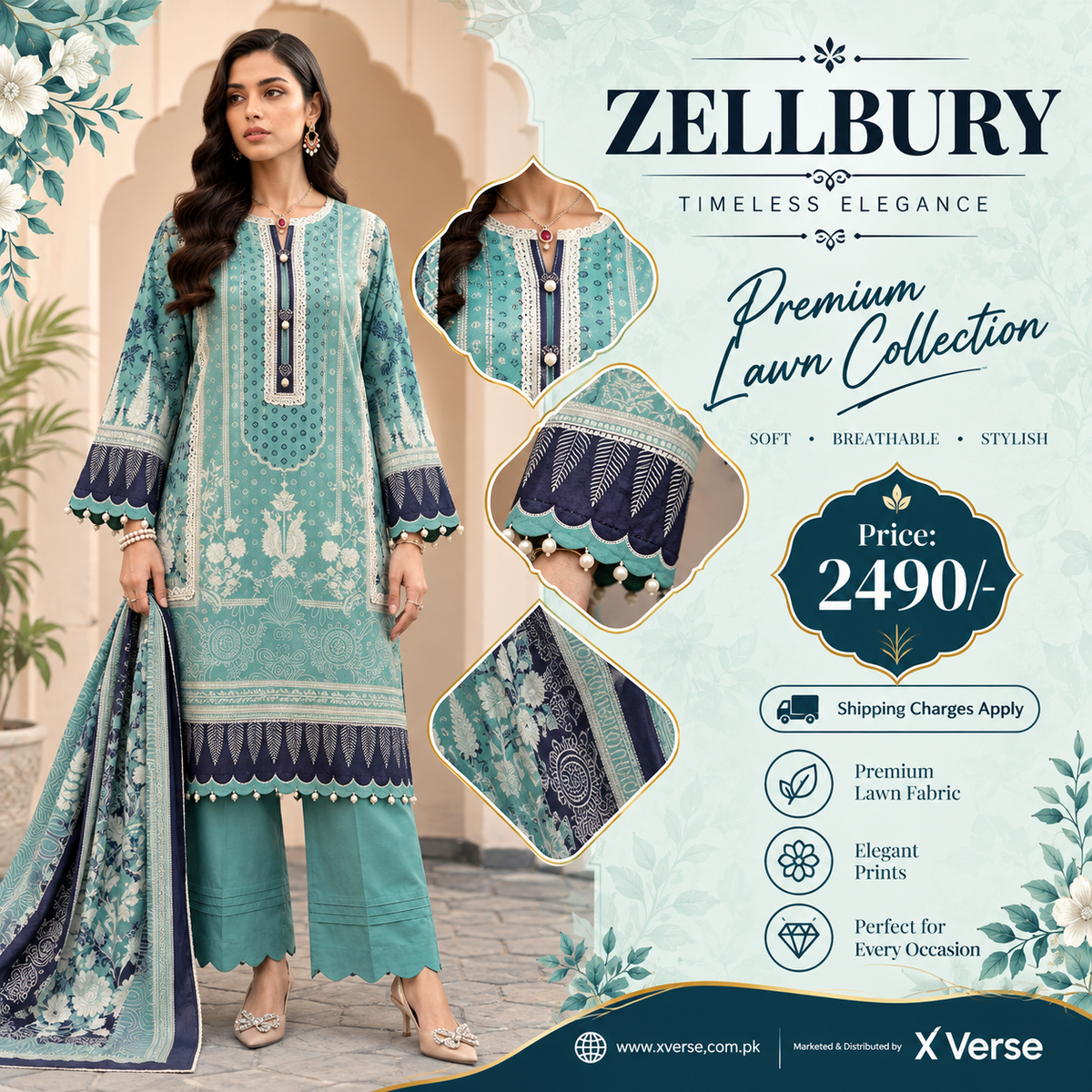 Zullbery Premium Lawn Collection – Timeless Elegance