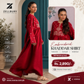 Zellbury Embroidered Khaddar Shirt for Women | WPW2512743