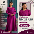 Zellbury Embroidered Khaddar Shirt for Women | WPW2512665