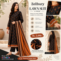 Zellbury Lawn Suit – 3 Piece | Premium Printed Collection