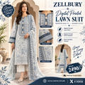 Zellbury Digital Printed Lawn Suit – Grace in Every Detail